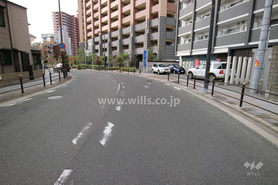 敷地南側の前面道路