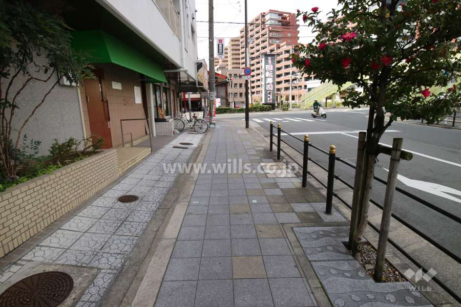敷地北側の前面道路