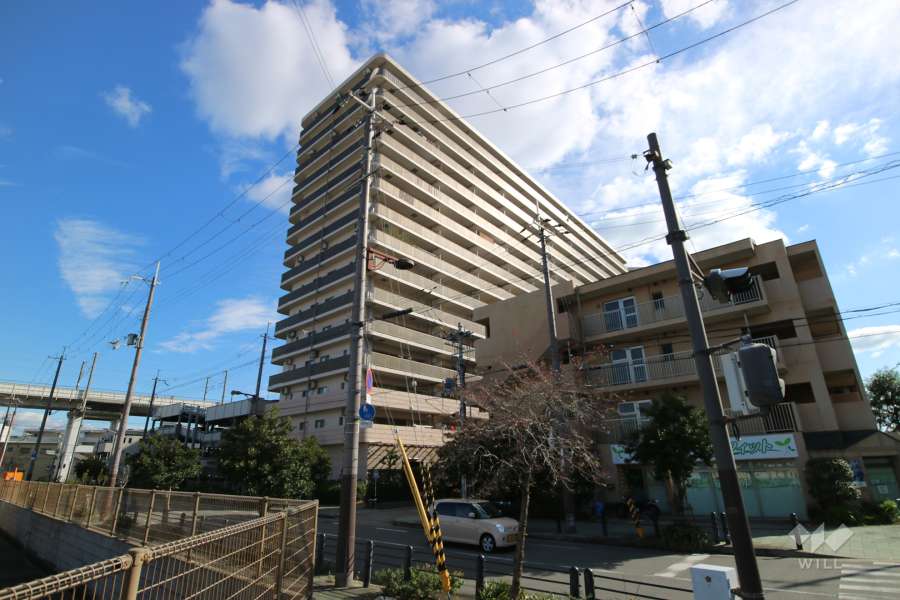 リバーガーデンKashimaの外観（北東側から）