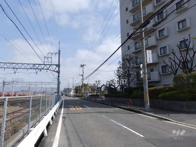 敷地西側前面道路