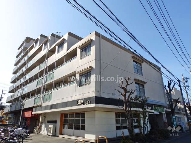 千里丘サニーハイツの外観（北東側から）