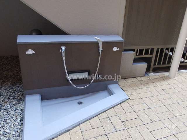 ペットの足洗い場