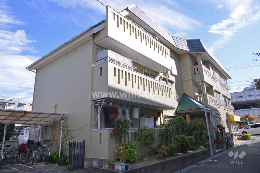 千里丘ドリームマンションの外観(西側から)