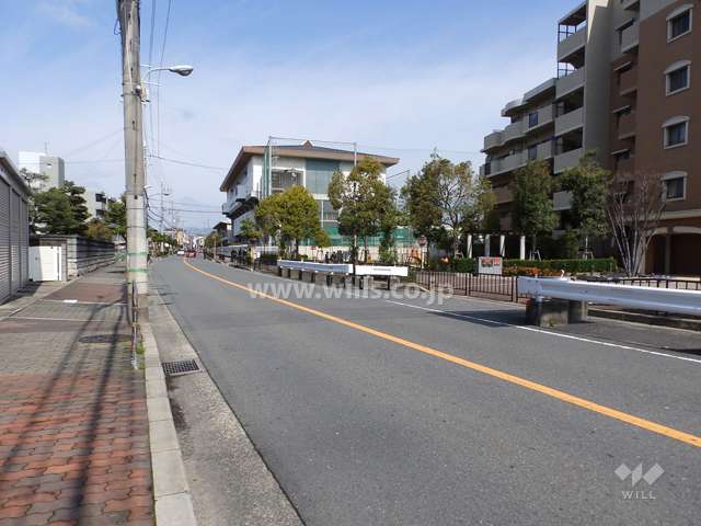 敷地南側前面道路