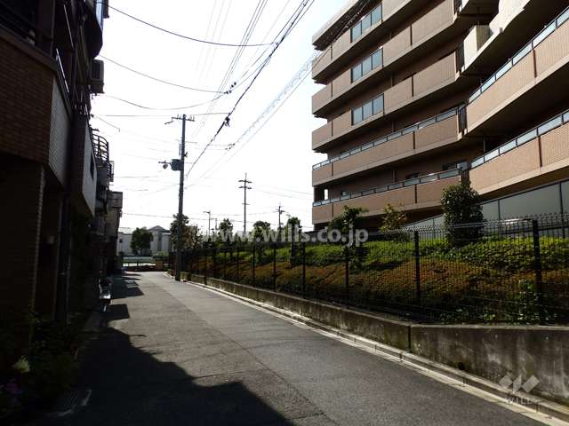 敷地東側前面道路