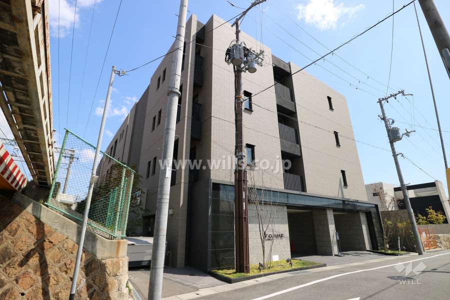 フォルム芦屋大原町の外観（北西側から）