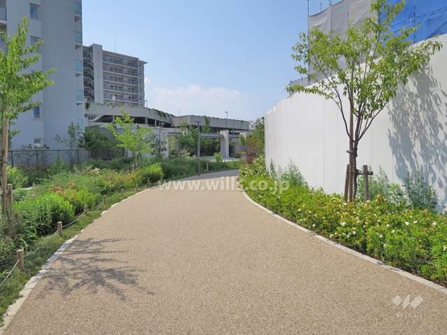 敷地東側の通路（南側から）