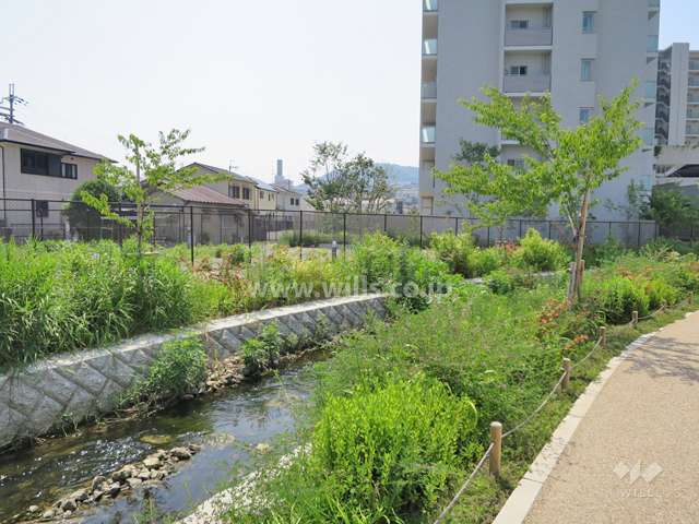 敷地に隣接する水路