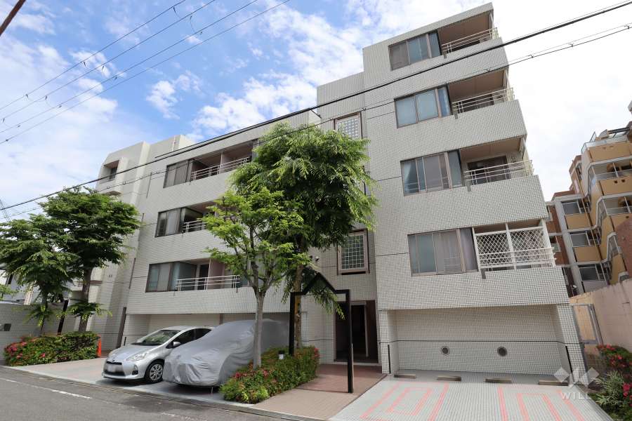 中桜塚パークハイムの外観（北西側から）