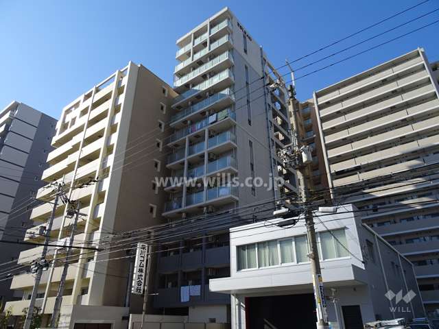 エスリード江坂広芝町の外観（北東側から）