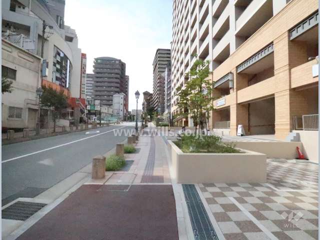 敷地南西側前面道路（南東方向から）