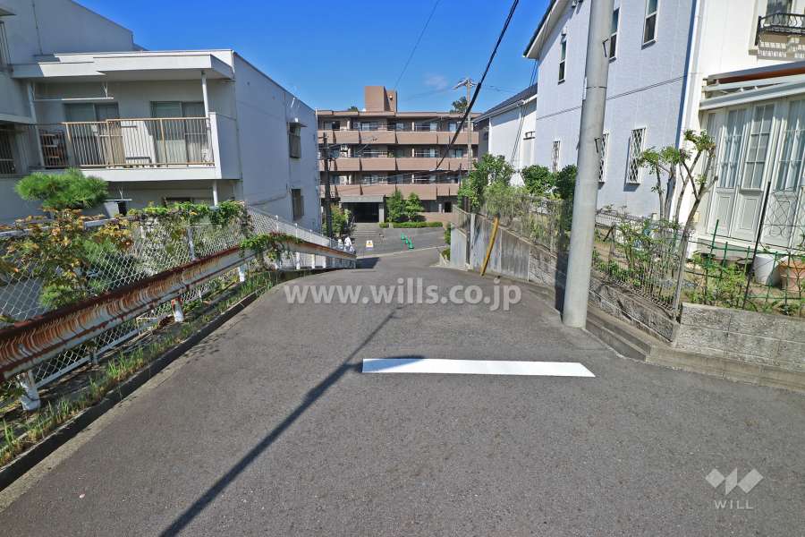 敷地東側の前面道路