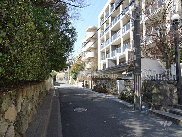敷地南側の前面道路（東側から）