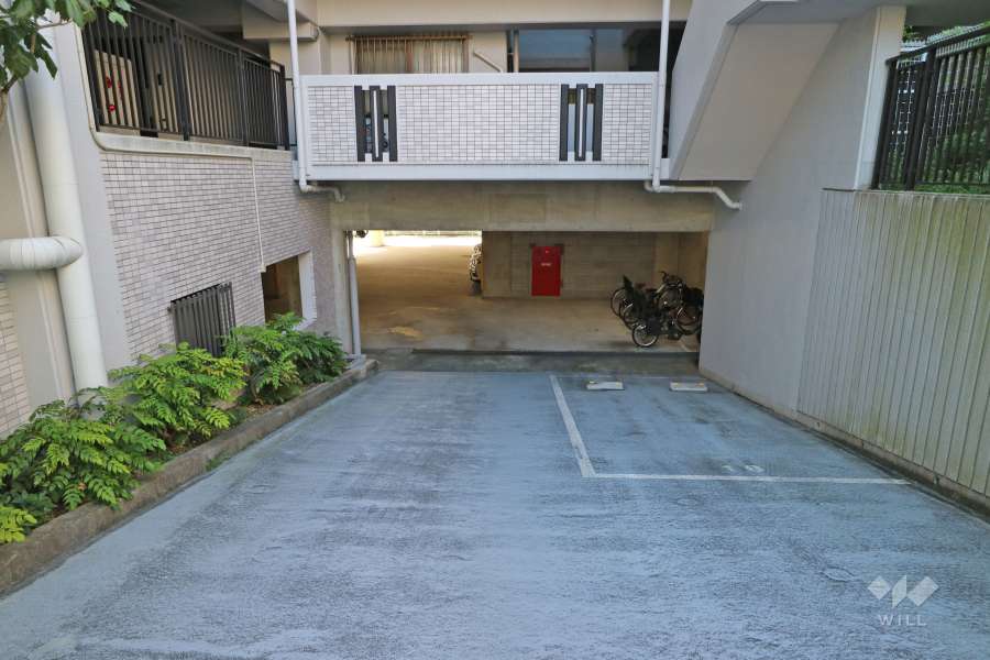駐車場へのアプローチ