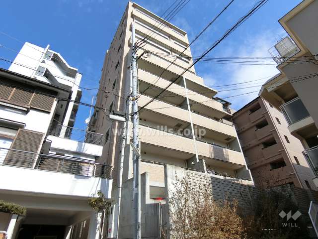 エヌヴィ御影城ノ前の外観（南西側から）