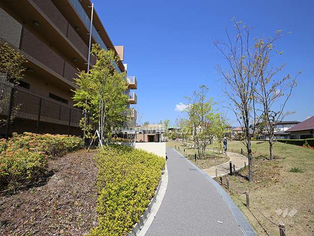 F棟北側にある公園