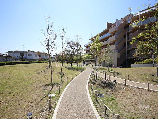 F棟北側にある公園
