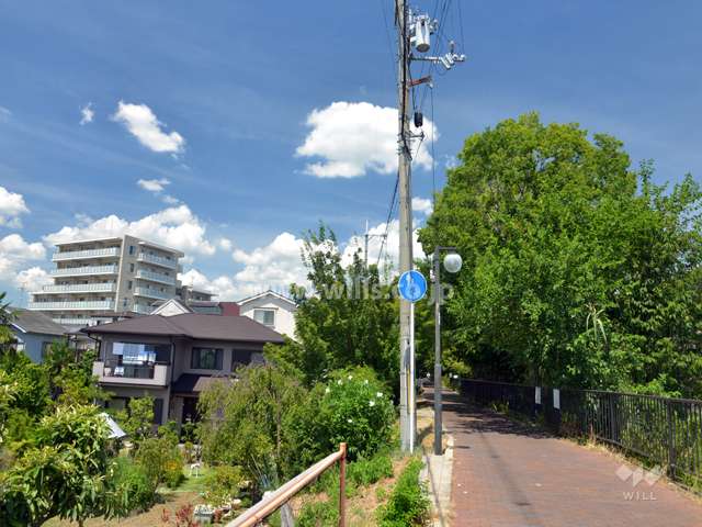 周囲に隣接する公園遊歩道