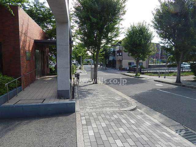 敷地北側の前面道路