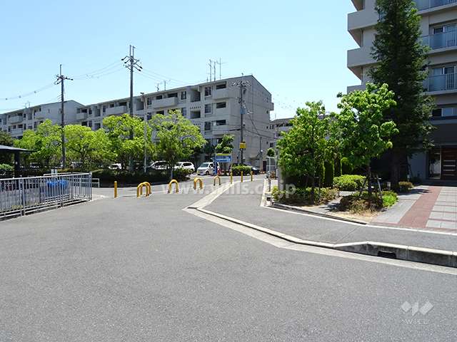 敷地北側の前面道路