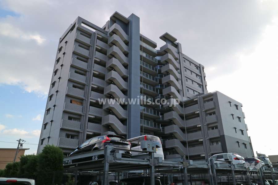 エスリード高槻上牧の外観（北西側から）