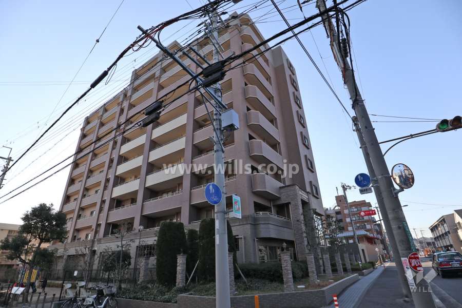 クレアシティ高槻真上エクセディールの外観(北東側から)