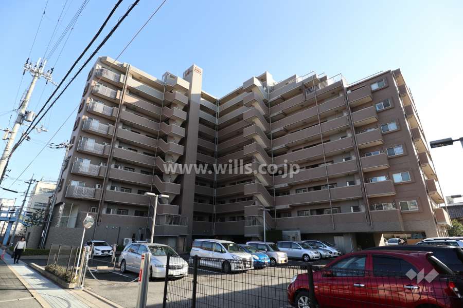 クレアシティ高槻真上エクセディールの外観(北西側から)