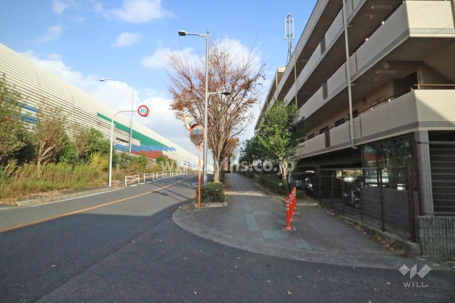 敷地北西側の前面道路