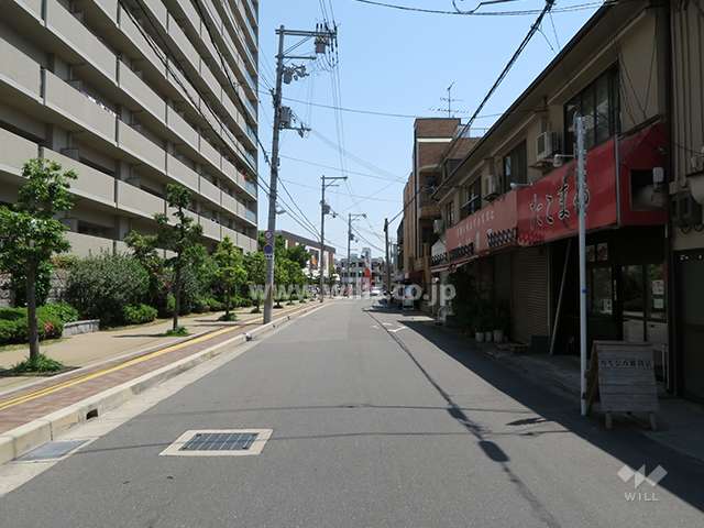 敷地南側の前面道路