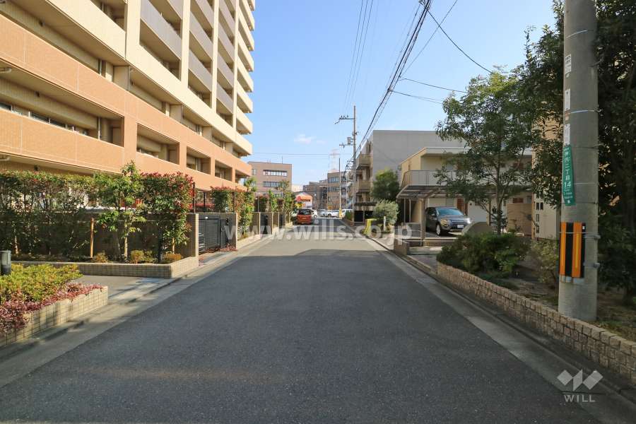 敷地南側の前面道路