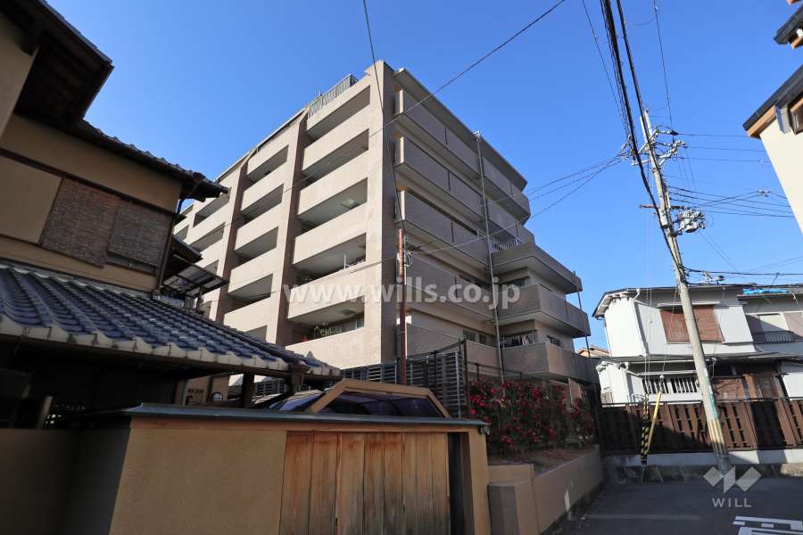 ディアステージ高槻真上町の外観(南東側から)