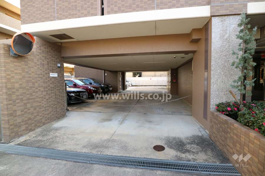 駐車場出入り口（ロボットゲート付き）