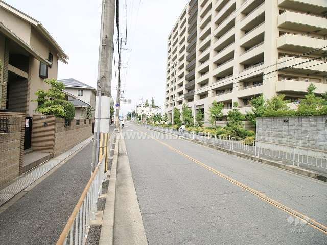 敷地南側の前面道路（東側から）