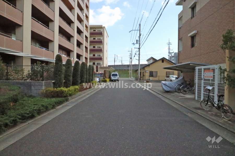 敷地南西側の前面道路