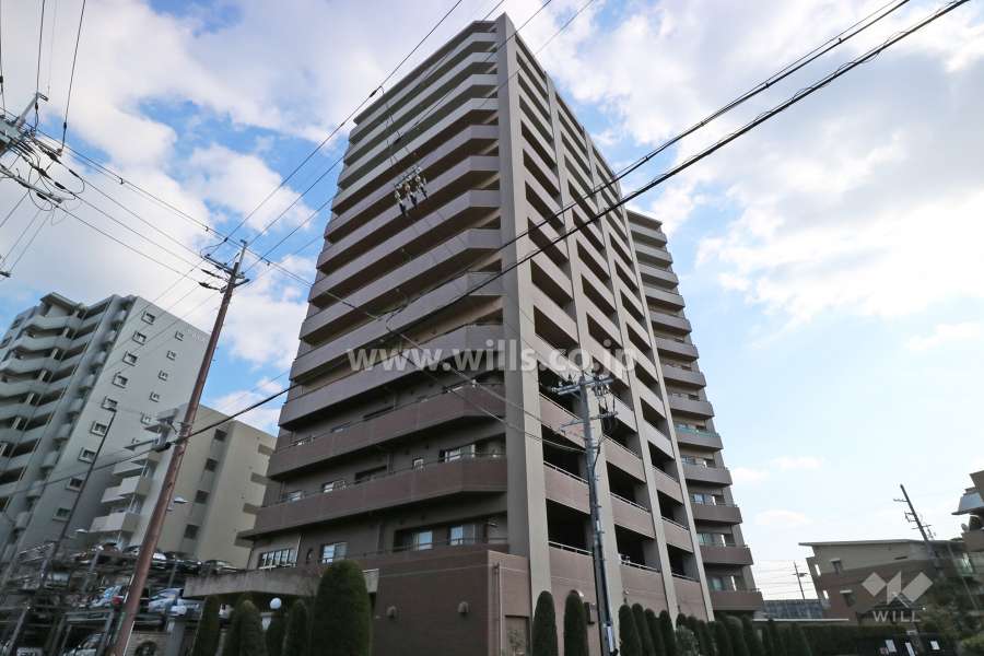 ルイシャトレ高槻上牧の外観（北西側から）