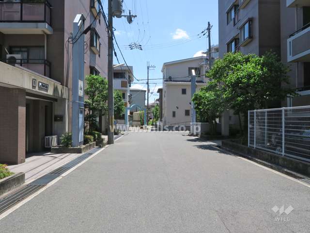敷地東側の前面道路