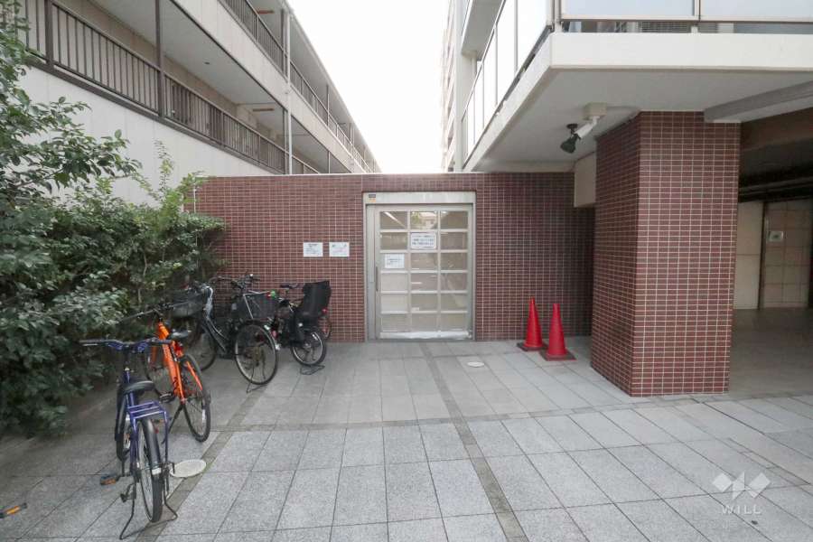 駐輪場の出入り口