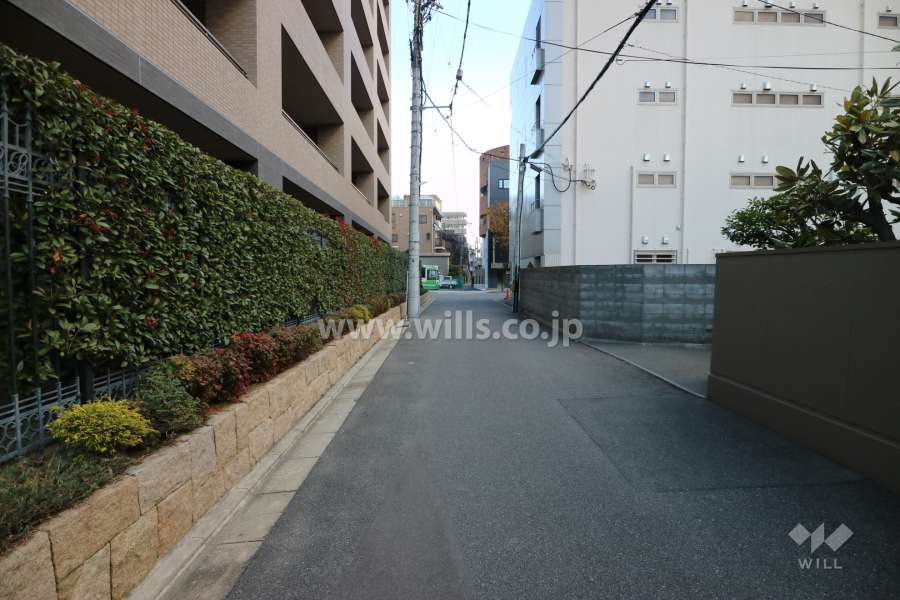 敷地南側の前面道路