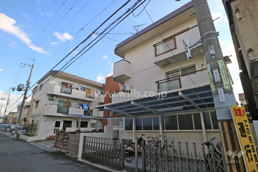 ローズコーポ高槻津之江の外観（北西側から）２