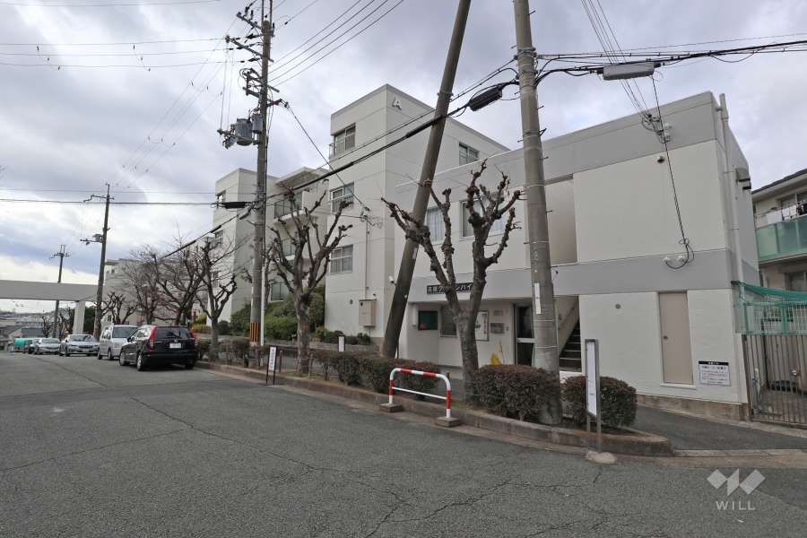 高槻グリーンハイツA棟の外観（南東側から）