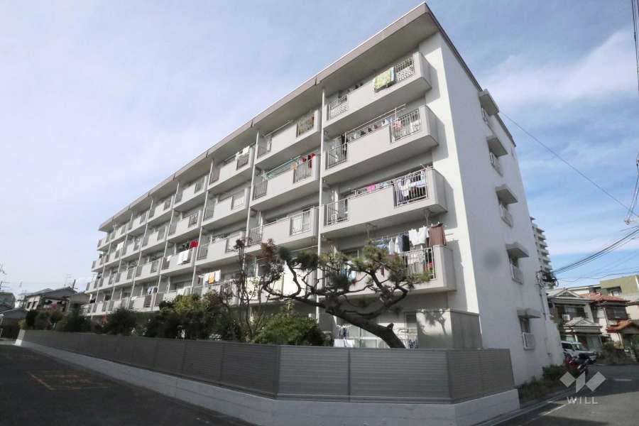 高槻ファミリーハイツA棟の外観(南東側から)