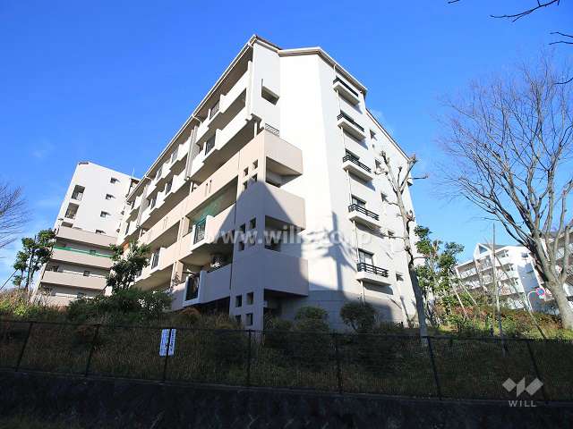 阿武山九番街東 2号棟の外観（南東側から）