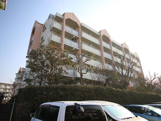 高槻阿武山二番街203号棟の外観（南西側から）