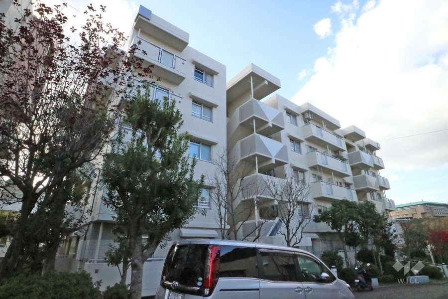 高槻阿武山二番街208号棟の外観(南東側から)