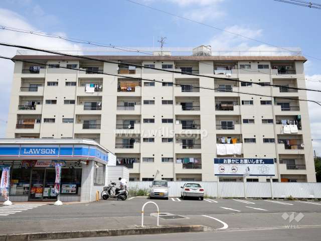 城第一マンションの外観（南側から）