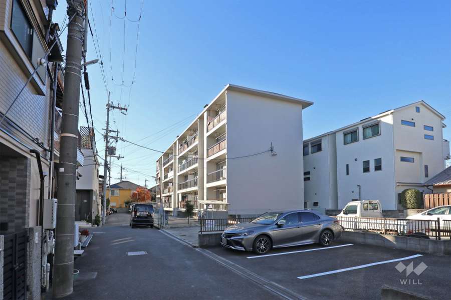 土橋住宅の遠景
