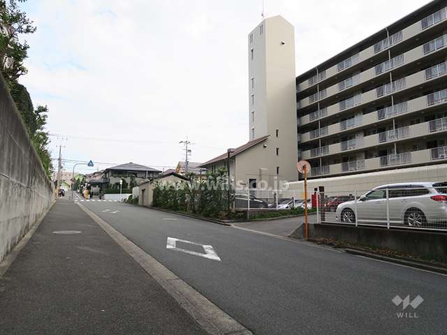 敷地北側の前面道路