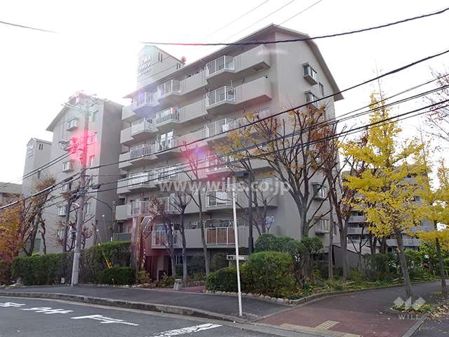 藤和コアティ高槻ハイタウンコアA棟の外観（西側から）