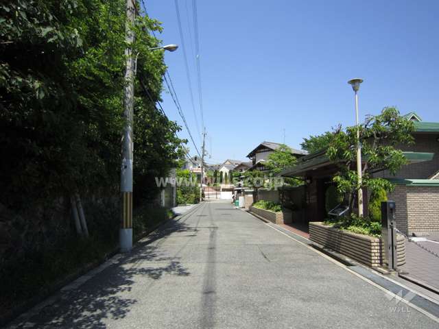 敷地北側の前面道路
