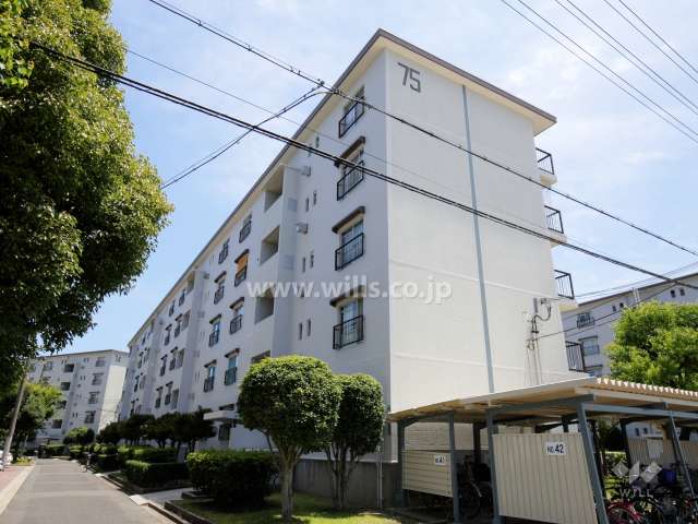 富田第二住宅75棟の外観（北西側から）